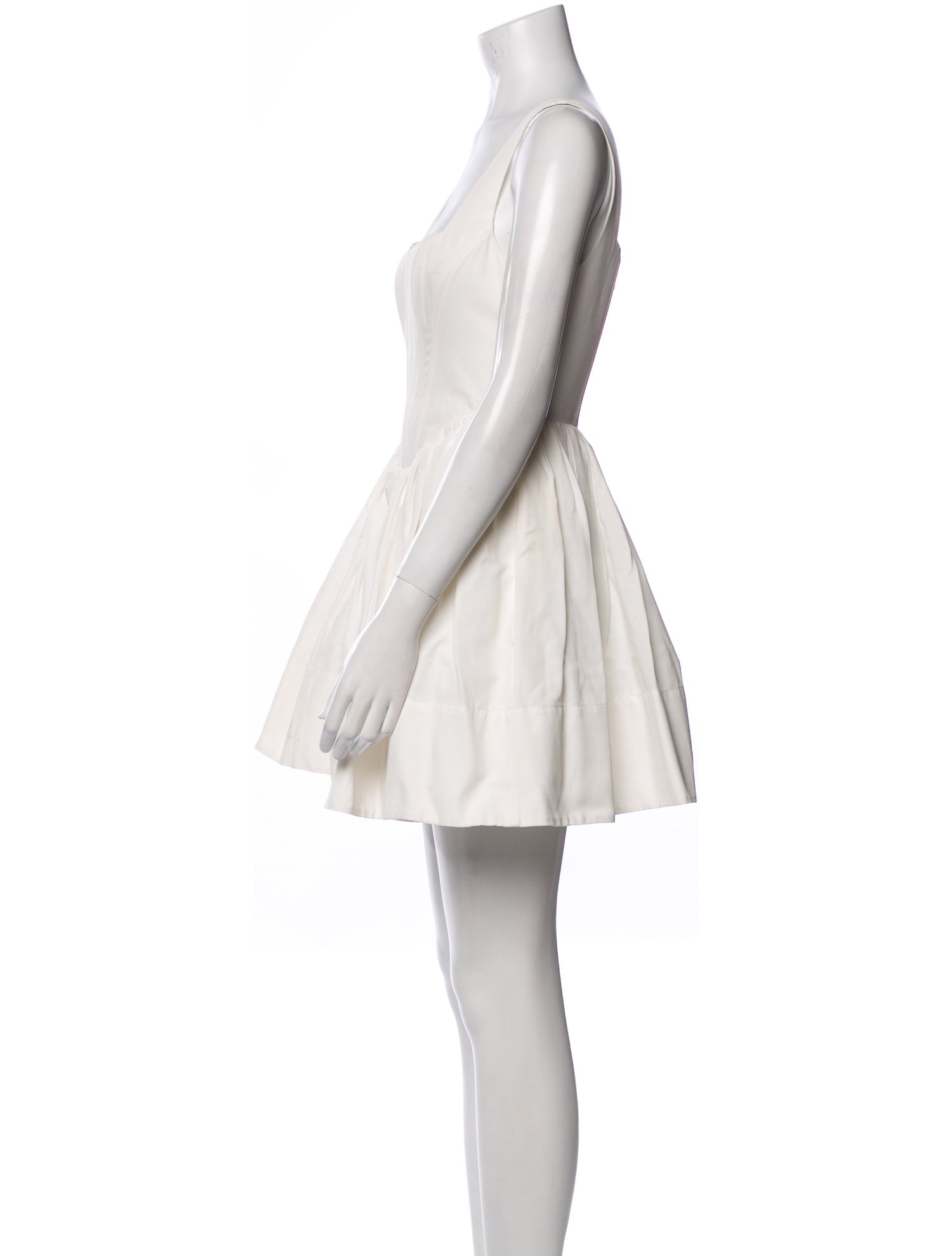 Staud Square Neckline Mini Dress