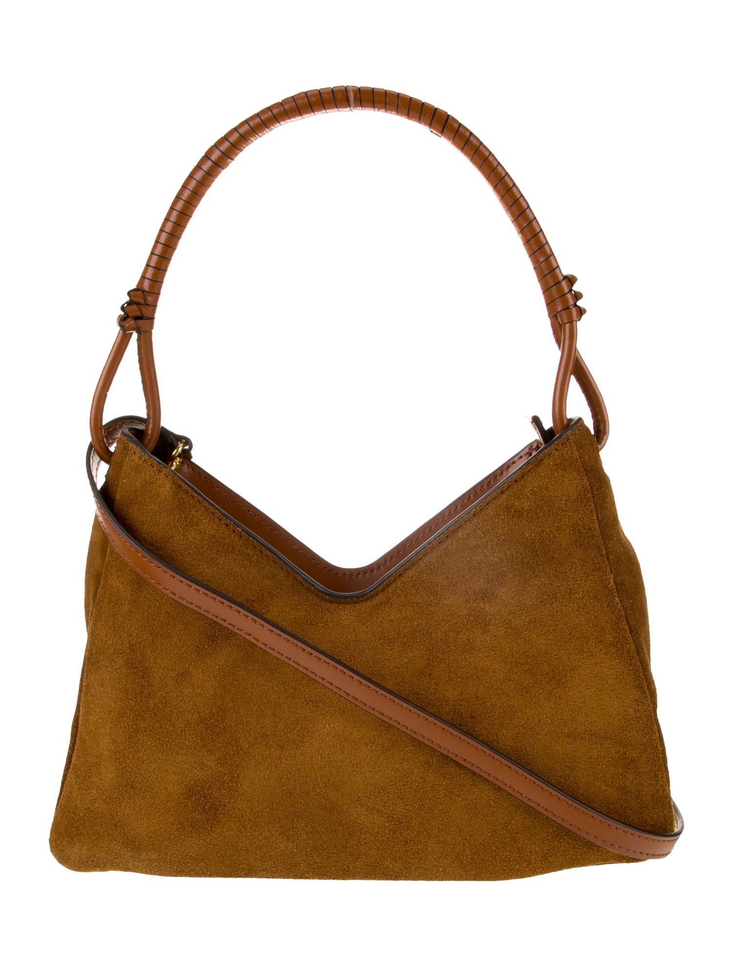 Staud Suede Top Handle Bag