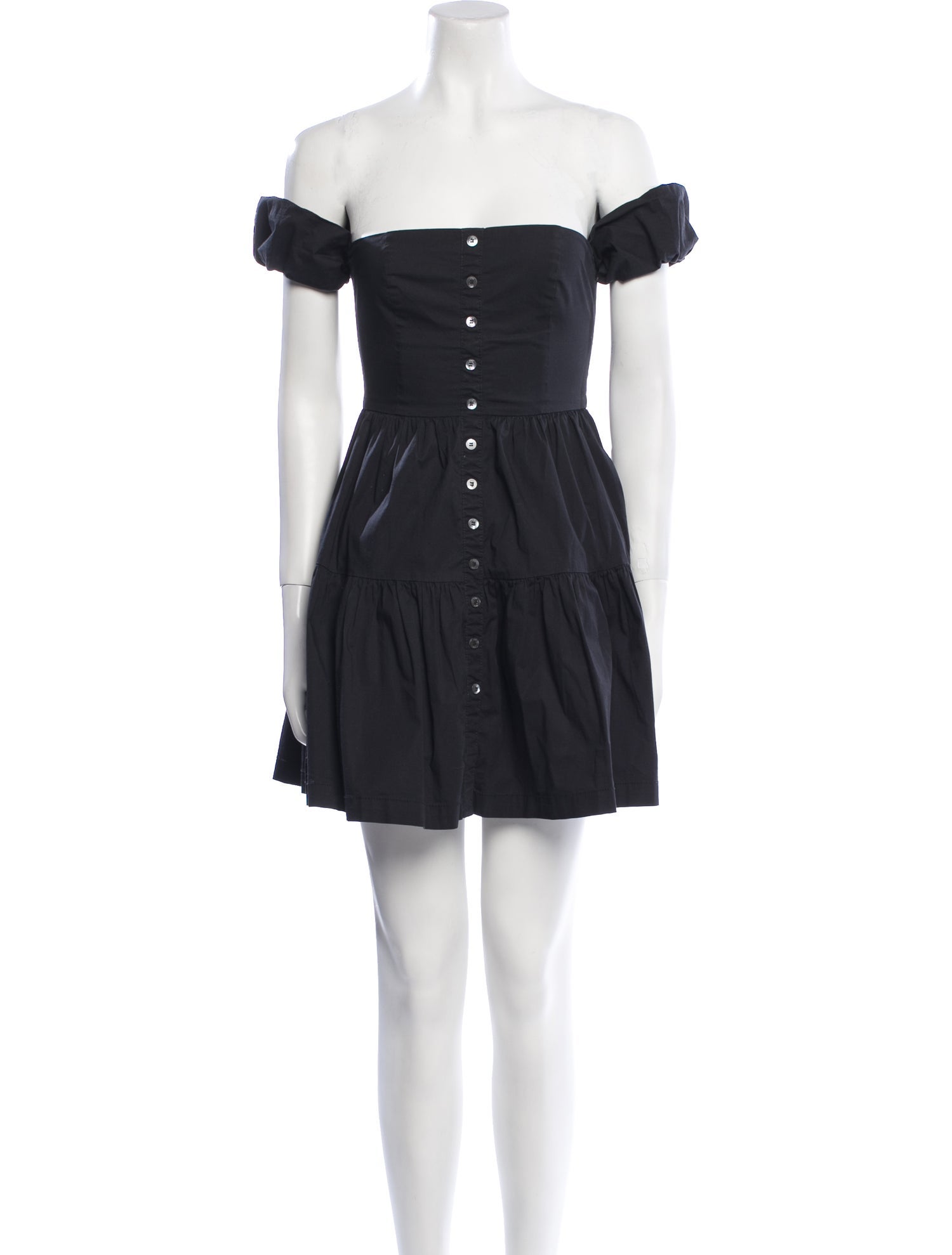 Staud Off-The-Shoulder Mini Dress