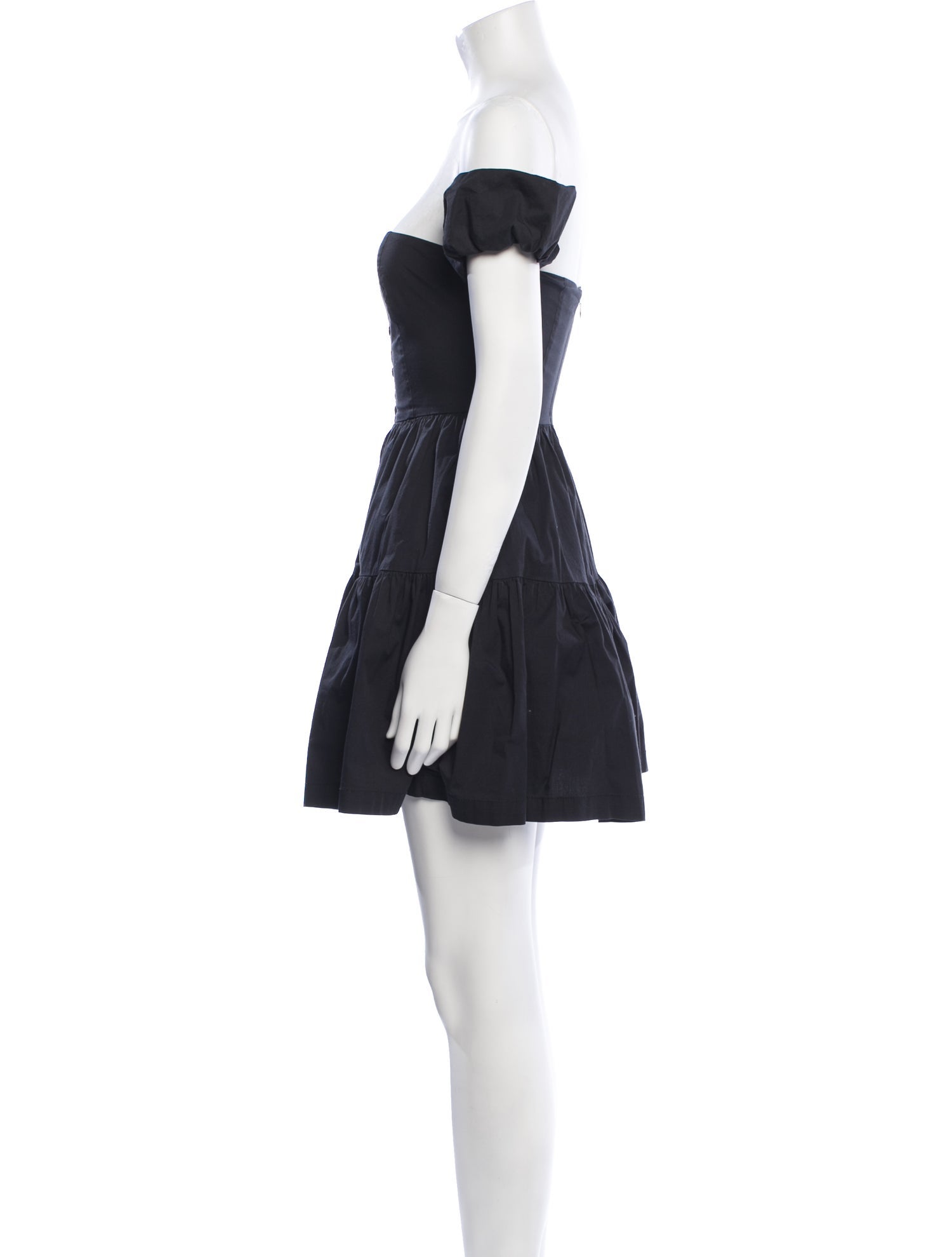 Staud Off-The-Shoulder Mini Dress