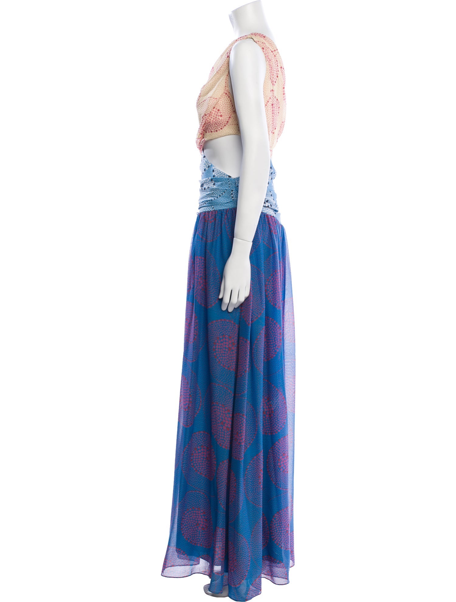 Staud Printed Long Dress