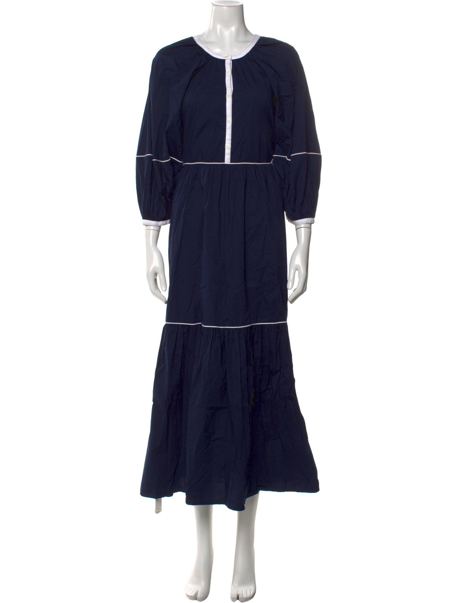 Staud Crew Neck Long Dress