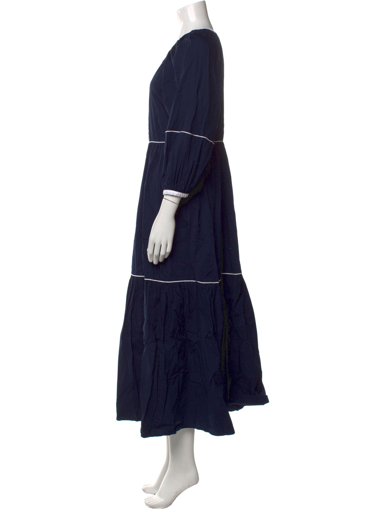 Staud Crew Neck Long Dress