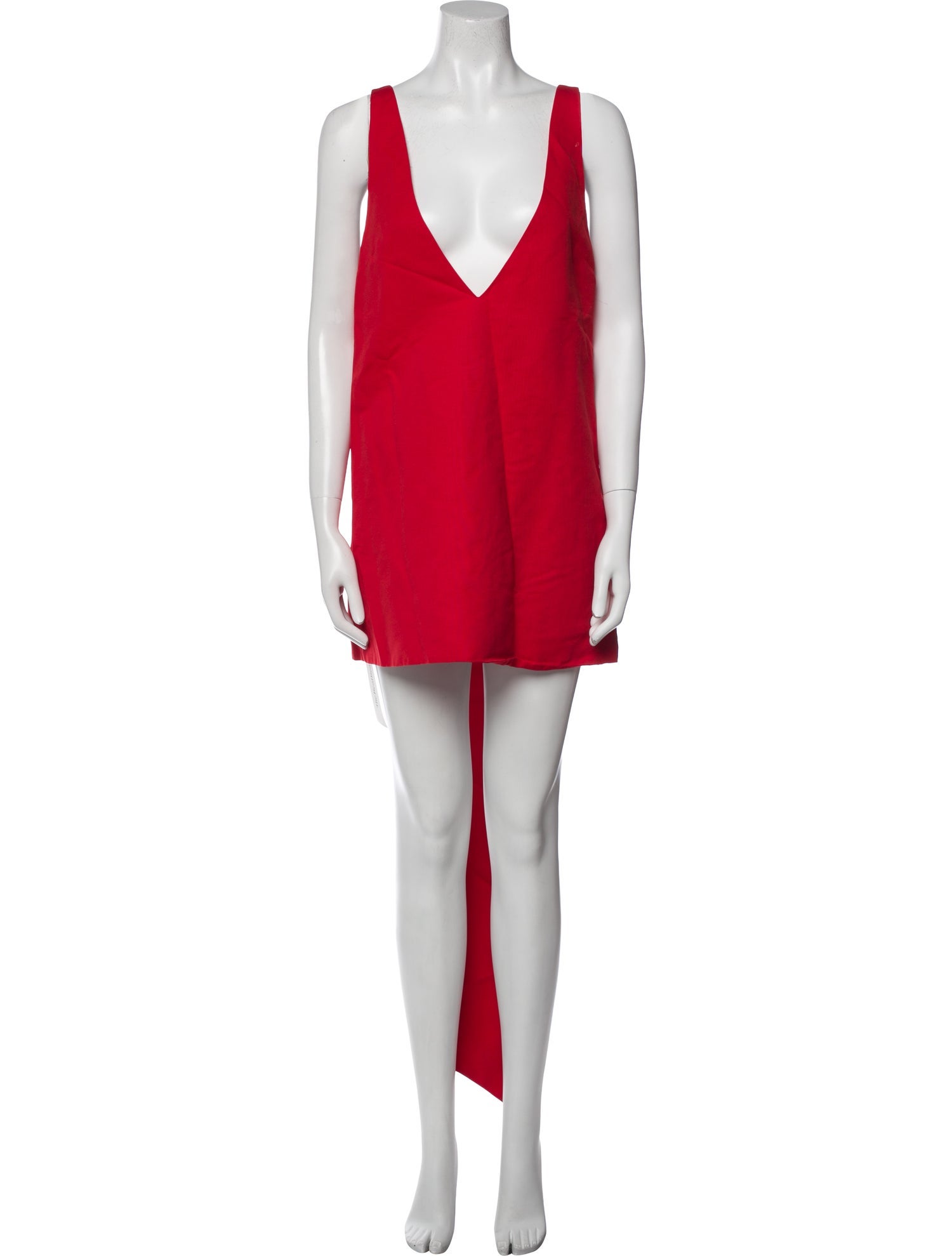 Staud V-Neck Mini Dress