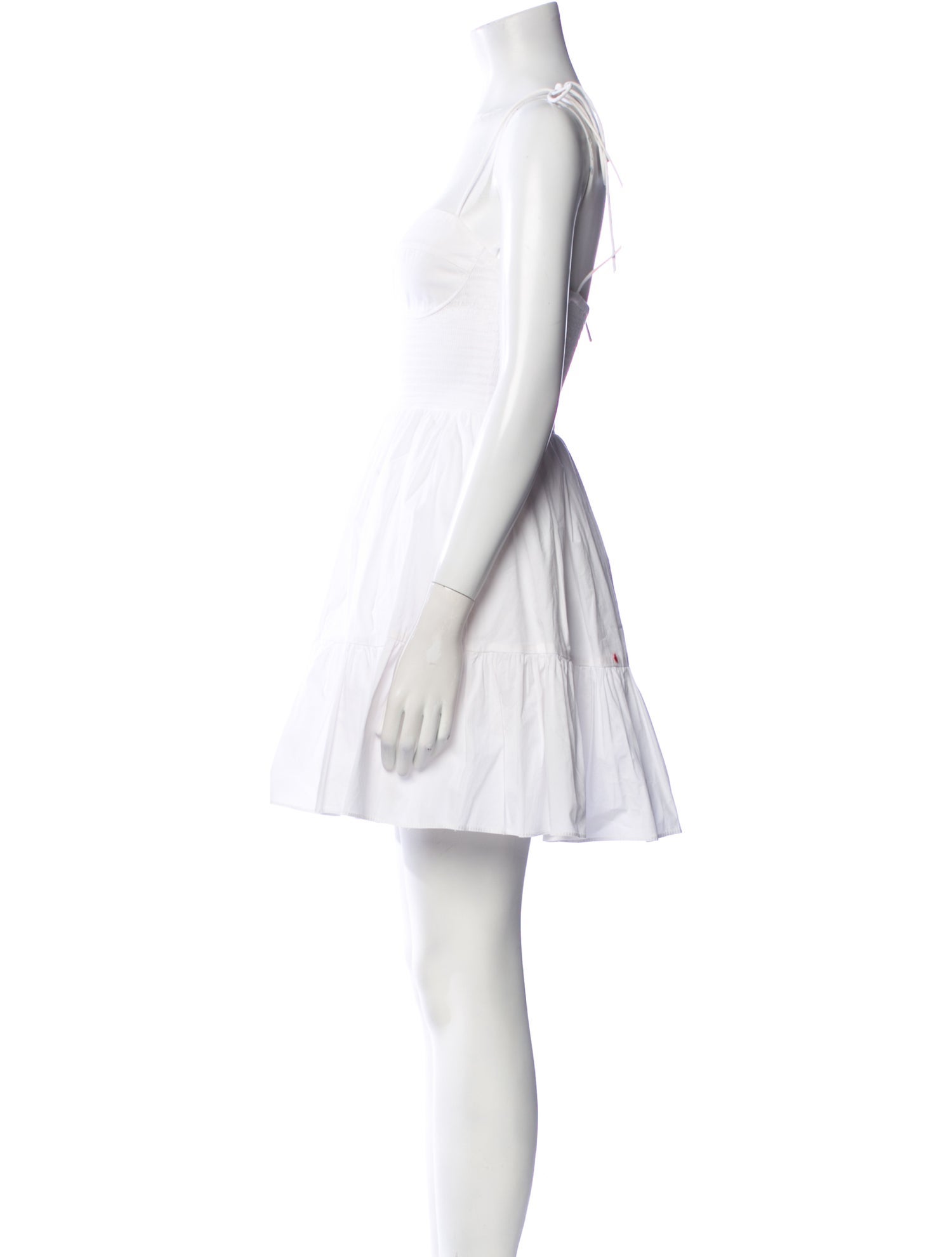 Staud Square Neckline Mini Dress