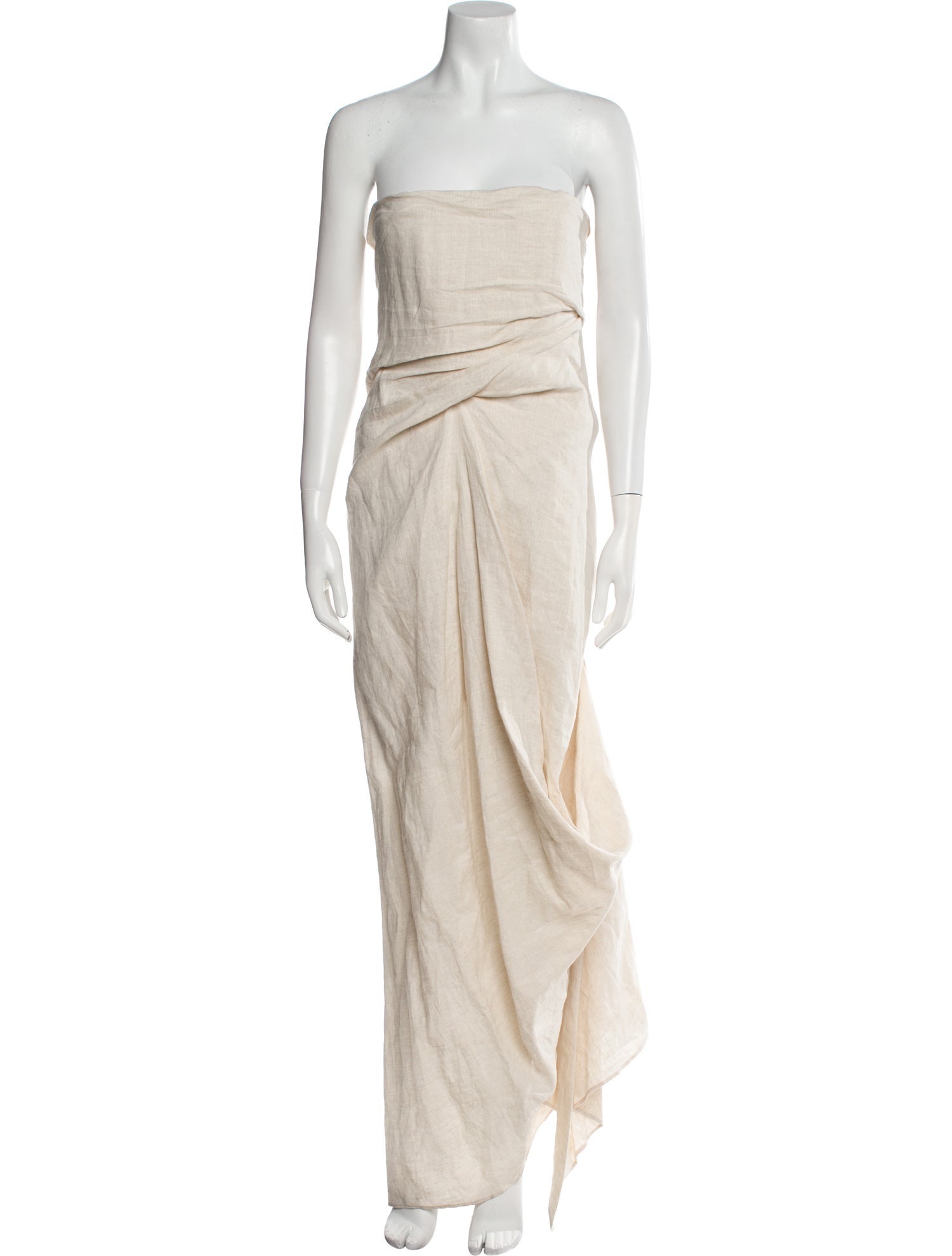 Staud Linen Long Dress
