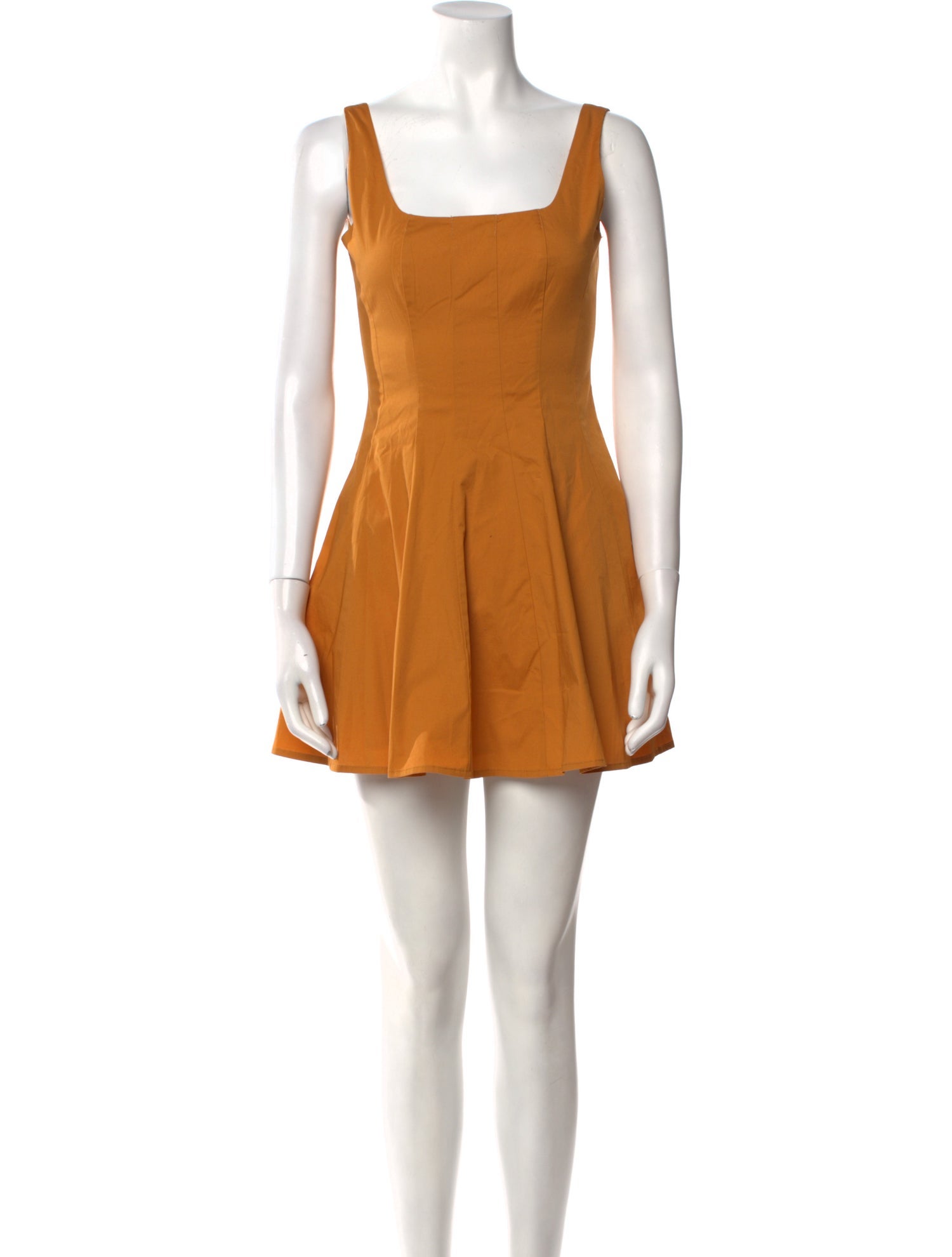 Staud Square Neckline Mini Dress