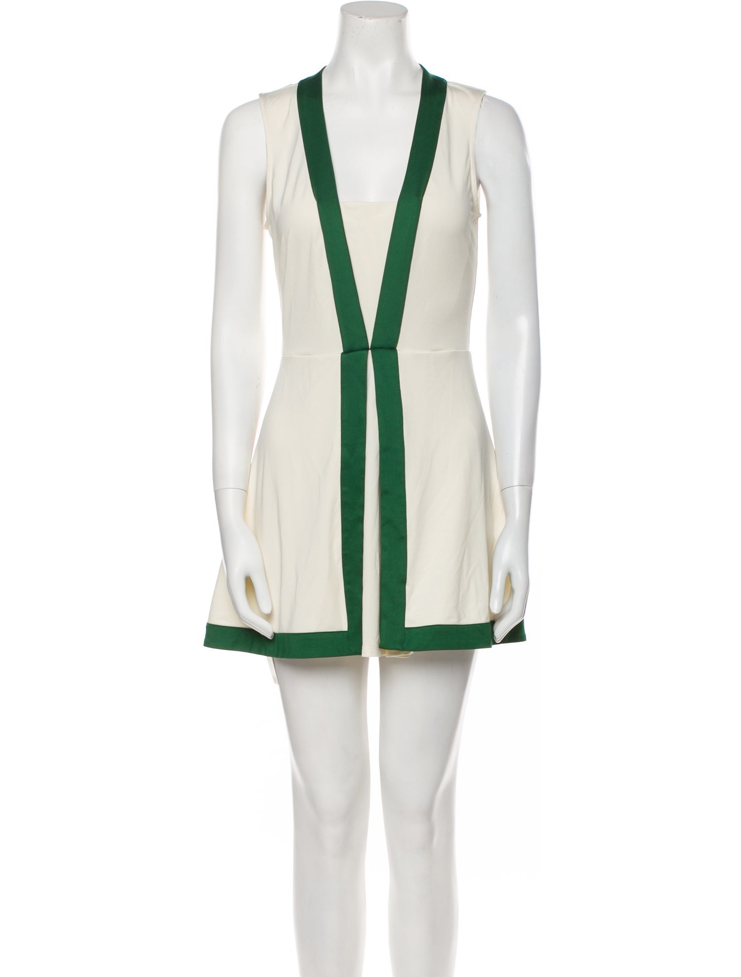 Staud Colorblock Pattern Mini Dress