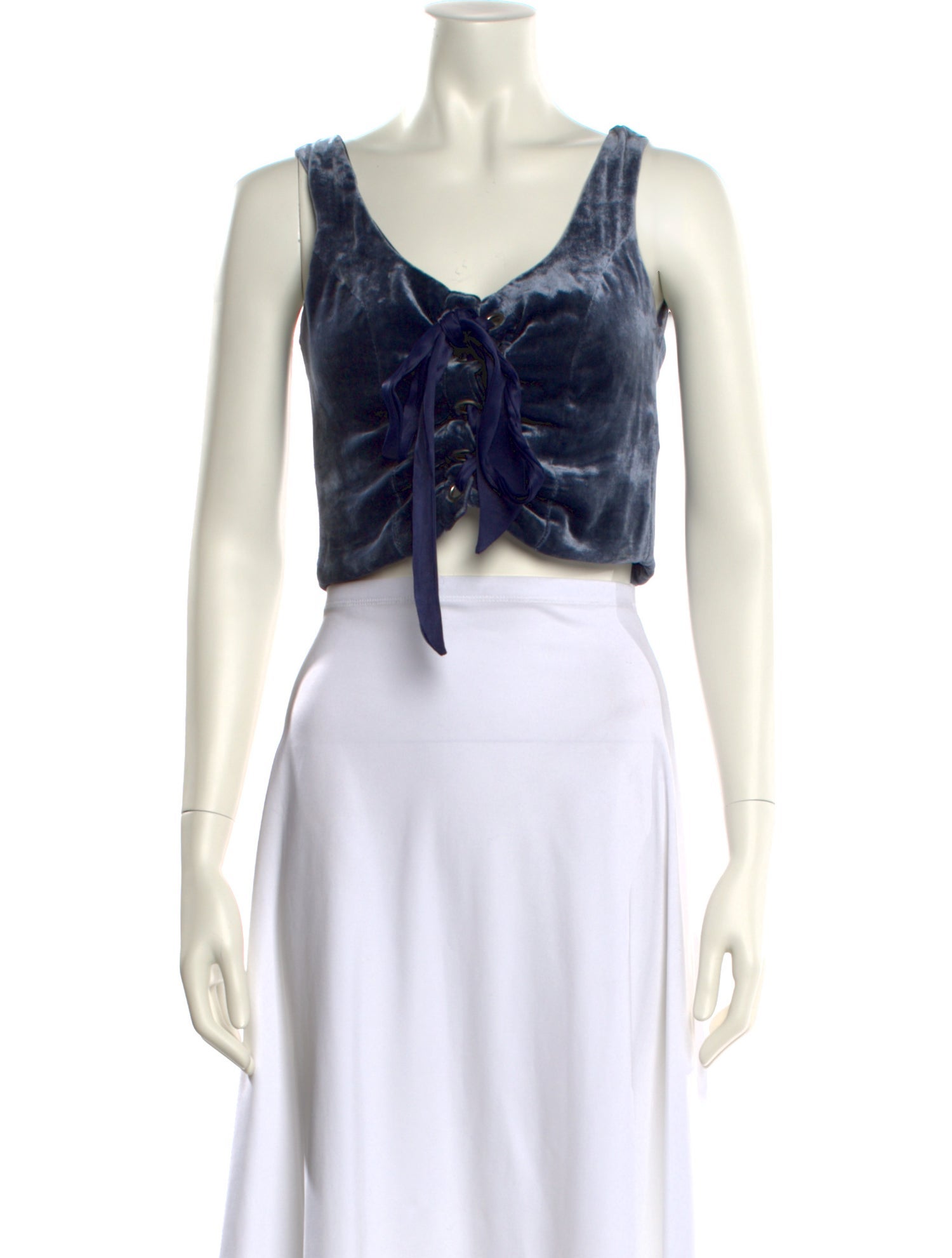 Staud Scoop Neck Sleeveless Crop Top