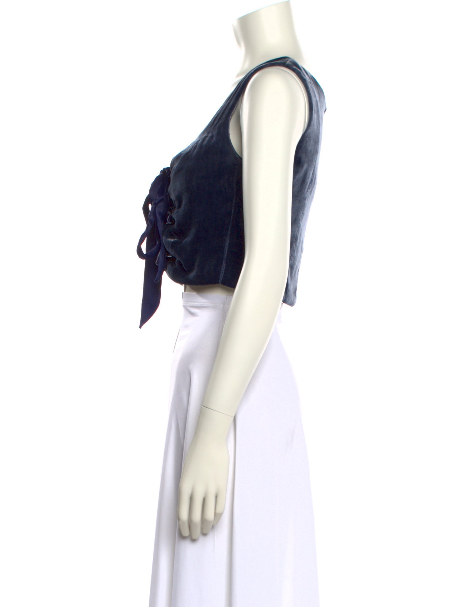 Staud Scoop Neck Sleeveless Crop Top