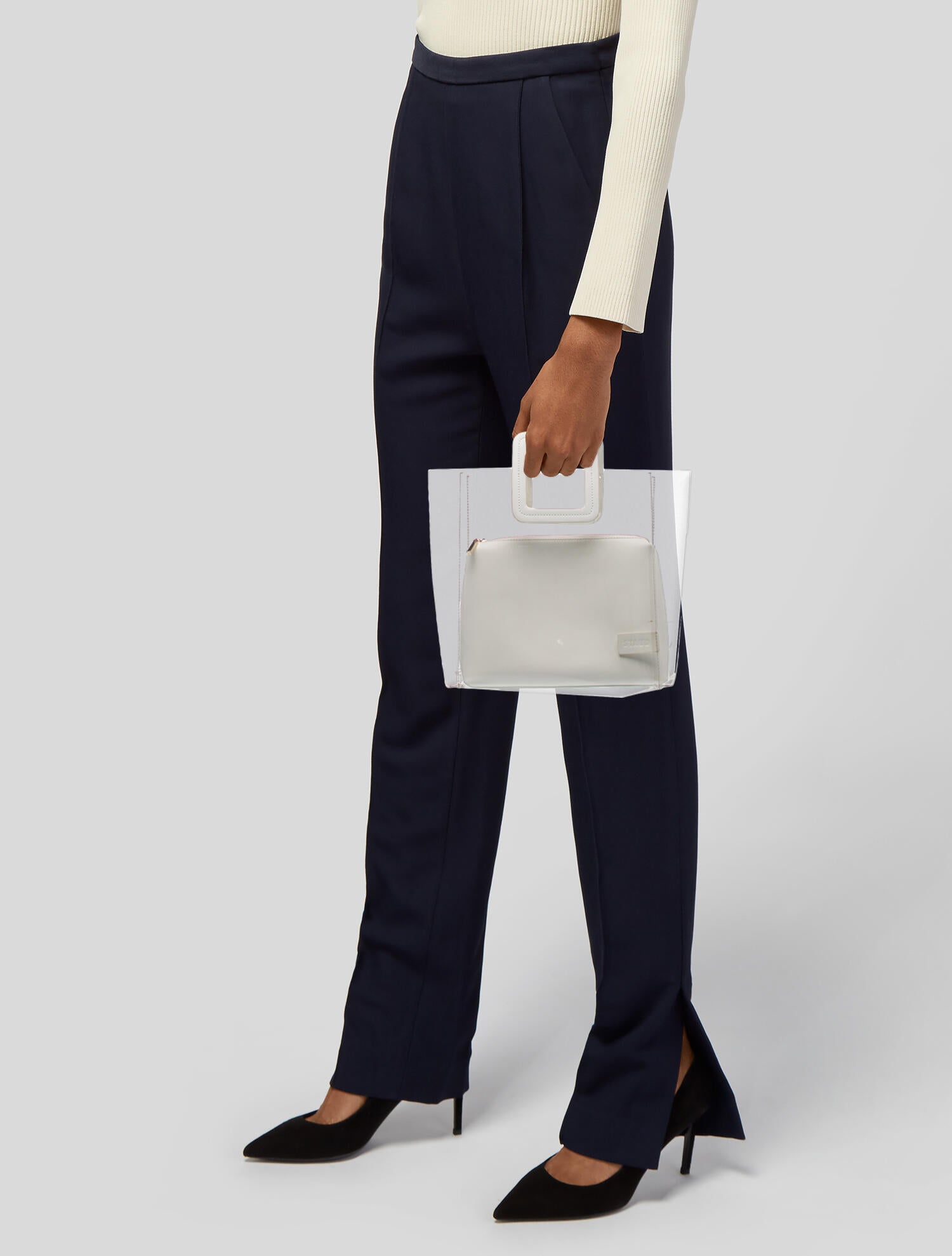 Staud PVC Top Handle Bag