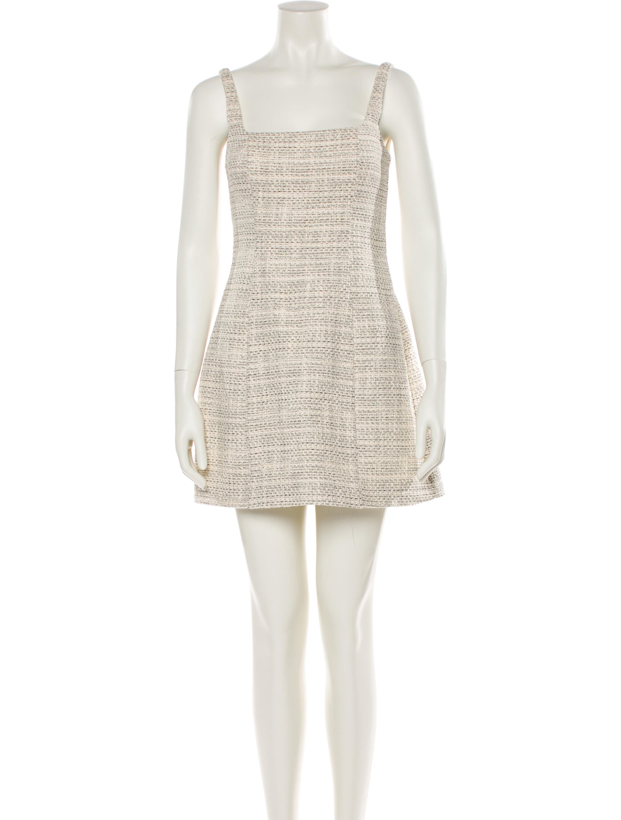 Staud Square Neckline Mini Dress