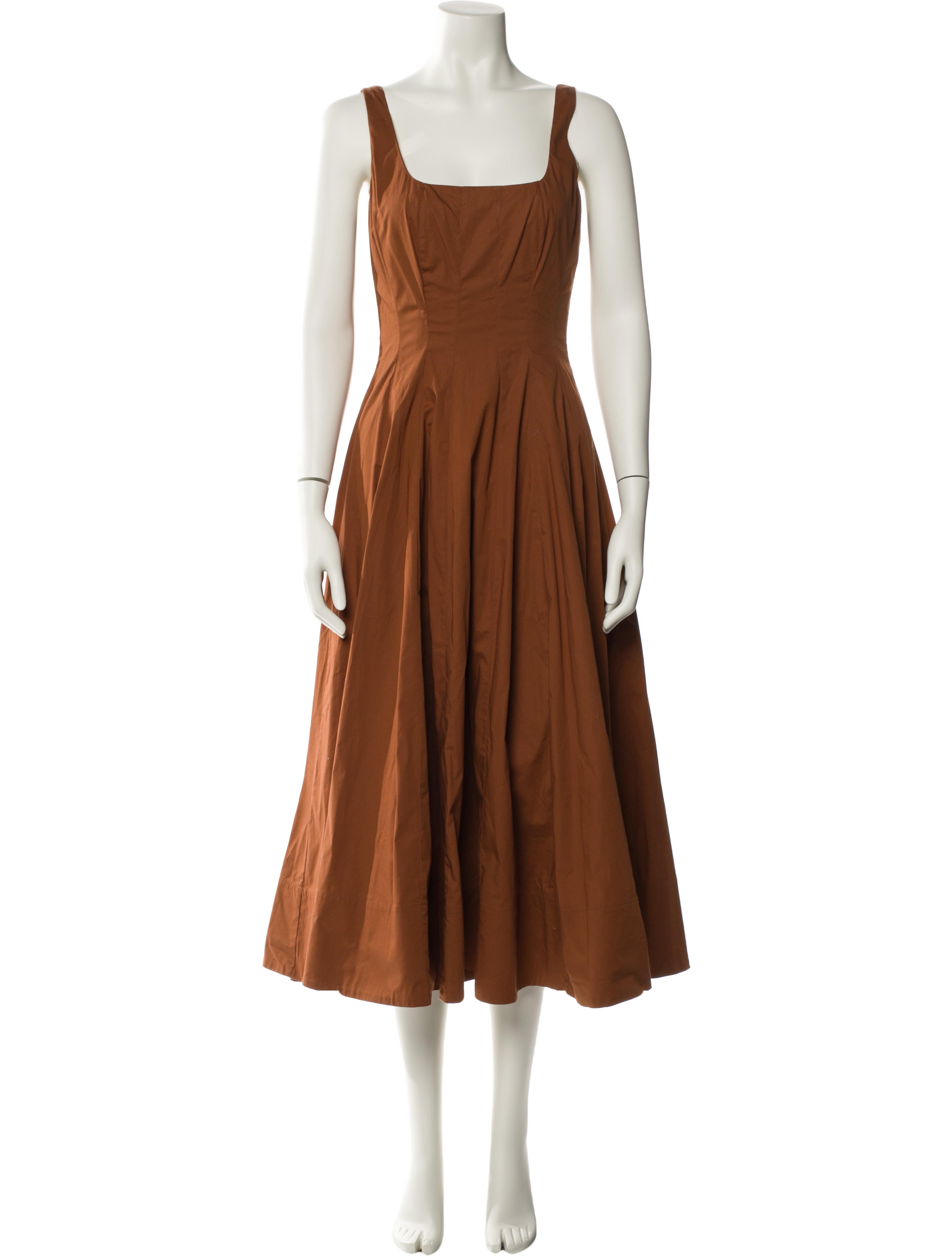 Staud Square Neckline Long Dress