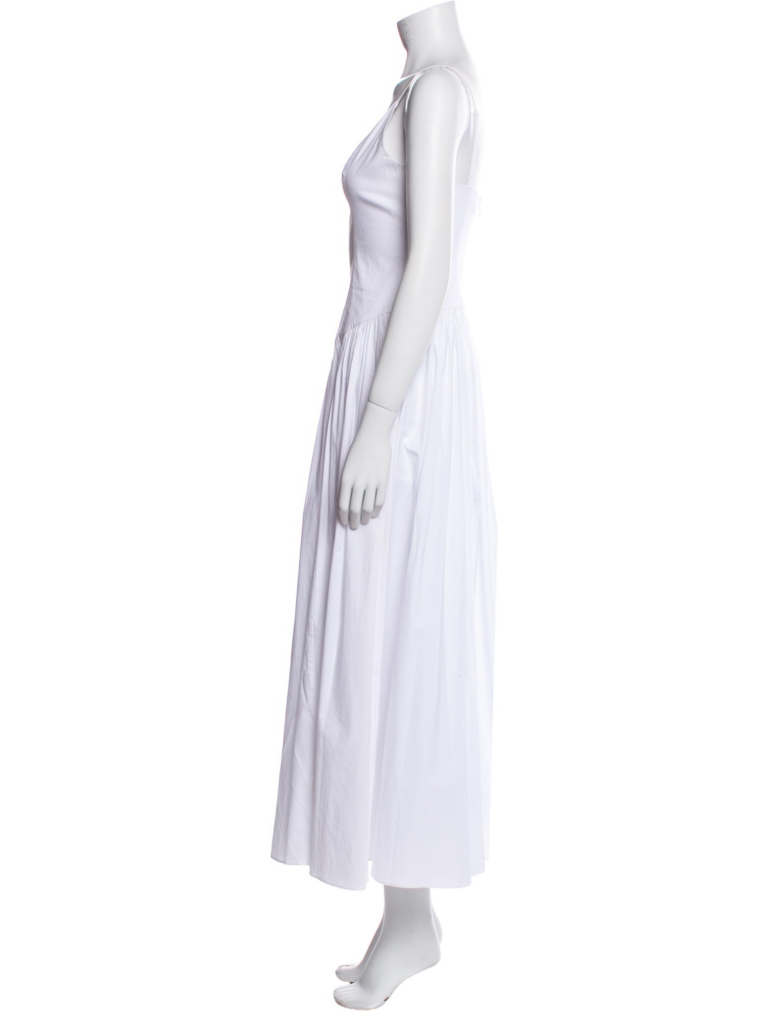 Staud Scoop Neck Long Dress