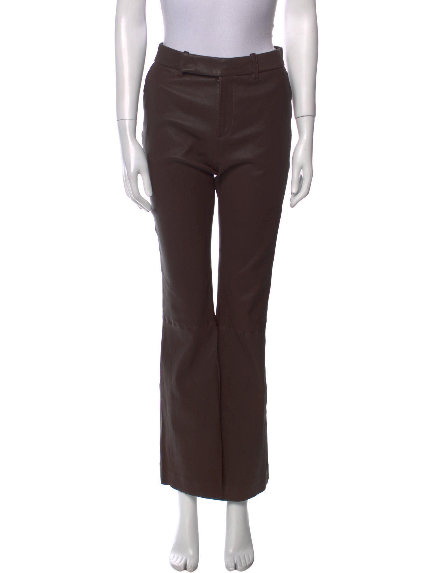 Staud Lamb Leather Wide Leg Pants