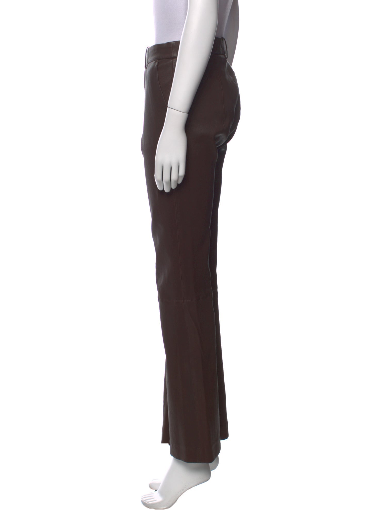 Staud Lamb Leather Wide Leg Pants
