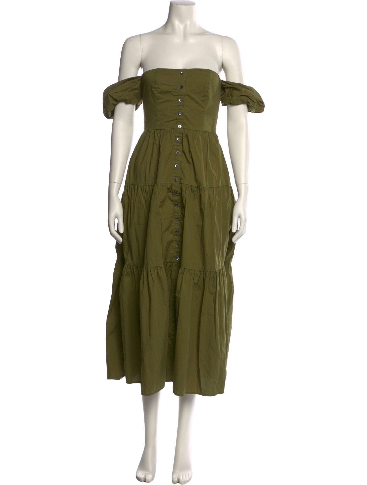 Staud Off-The-Shoulder Long Dress