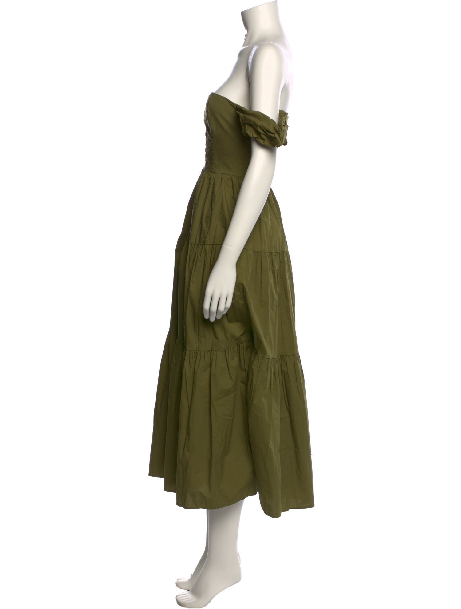 Staud Off-The-Shoulder Long Dress