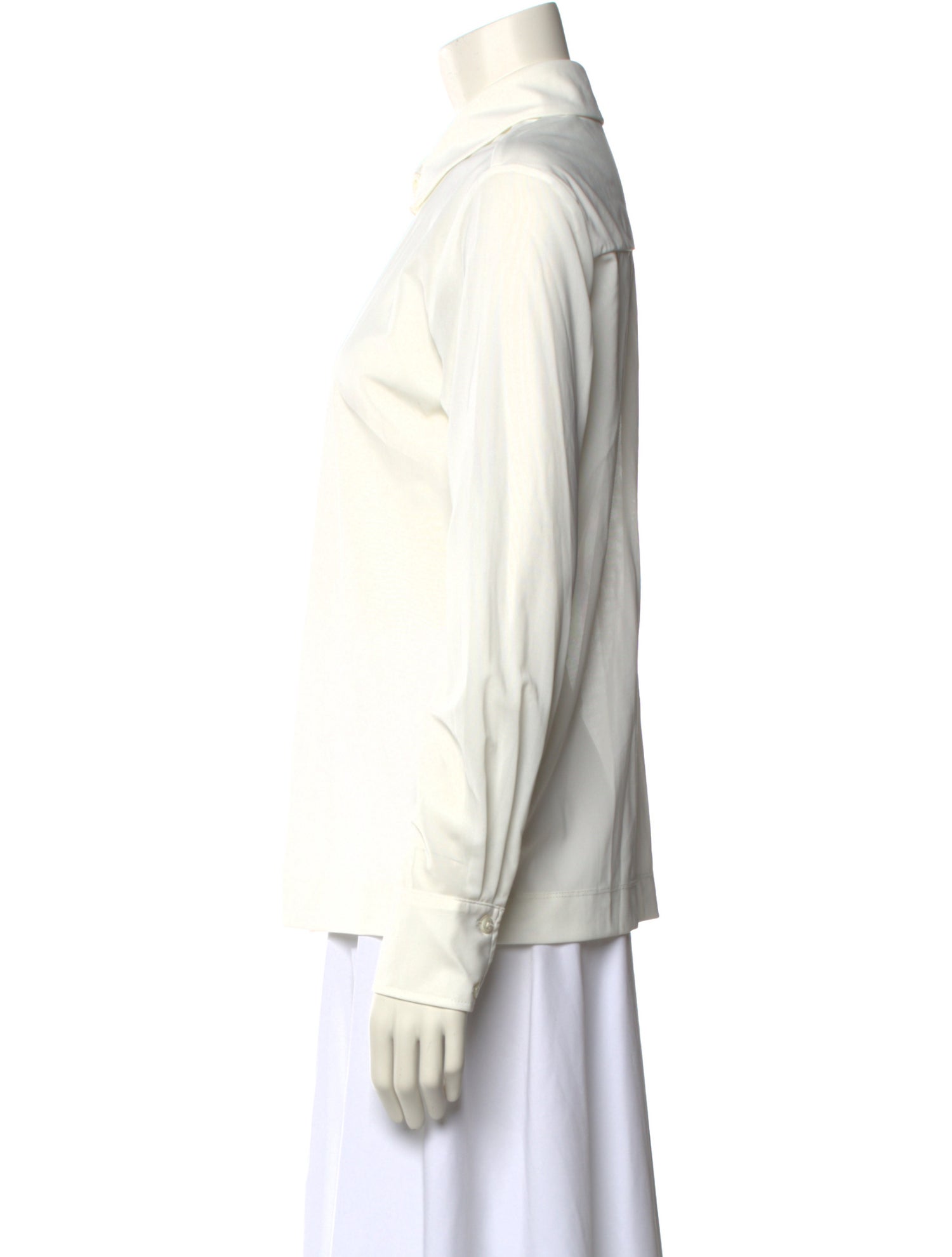 Staud Long Sleeve Button-Up Top