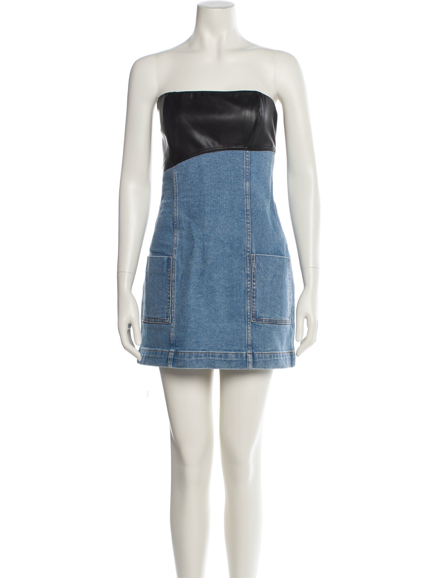 Staud Strapless Mini Dress