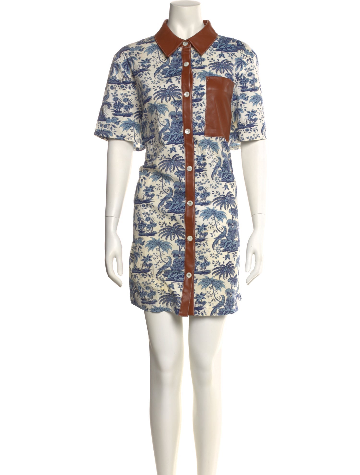 Staud Printed Mini Dress