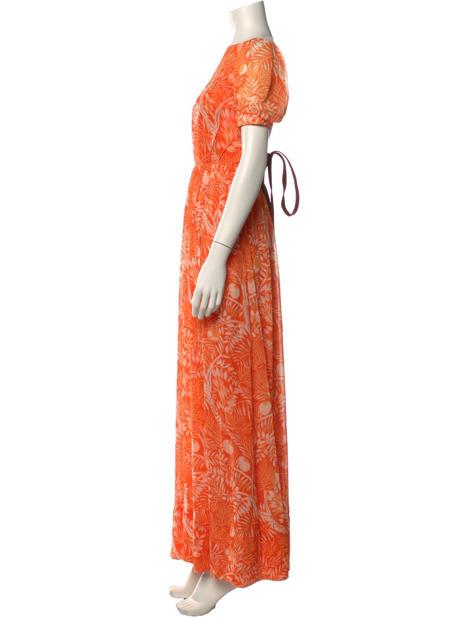 Staud Floral Print Long Dress