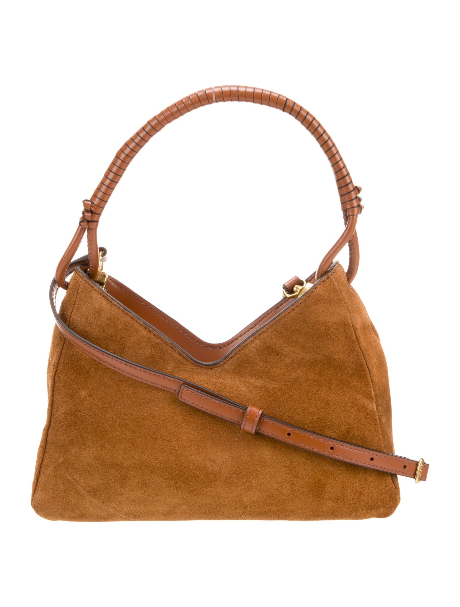 Staud Suede Top Handle Bag
