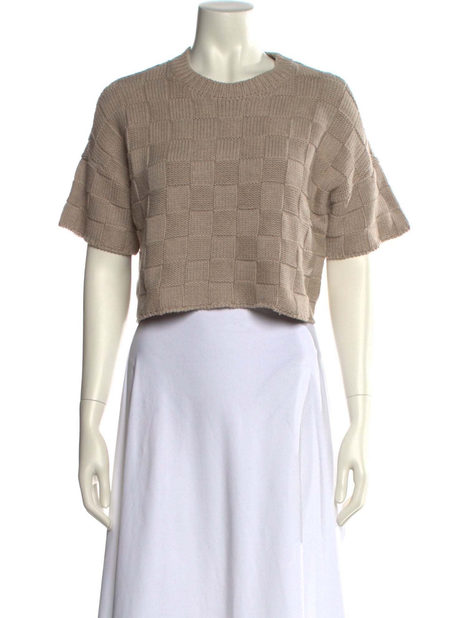 Staud Printed Crew Neck Sweater