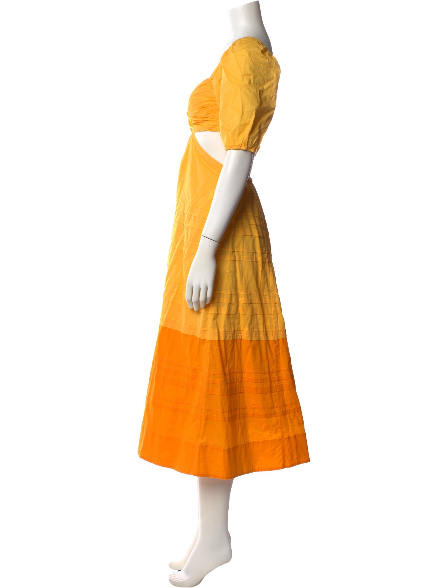 Staud V-Neck Long Dress