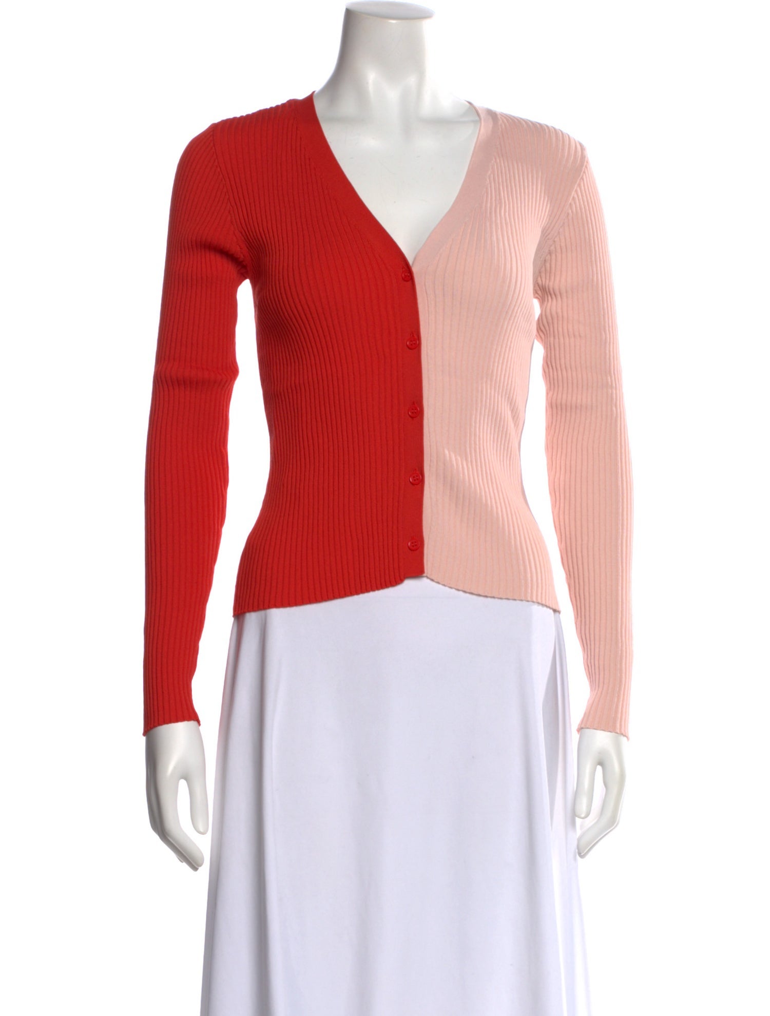 Staud Nylon V-Neck Sweater