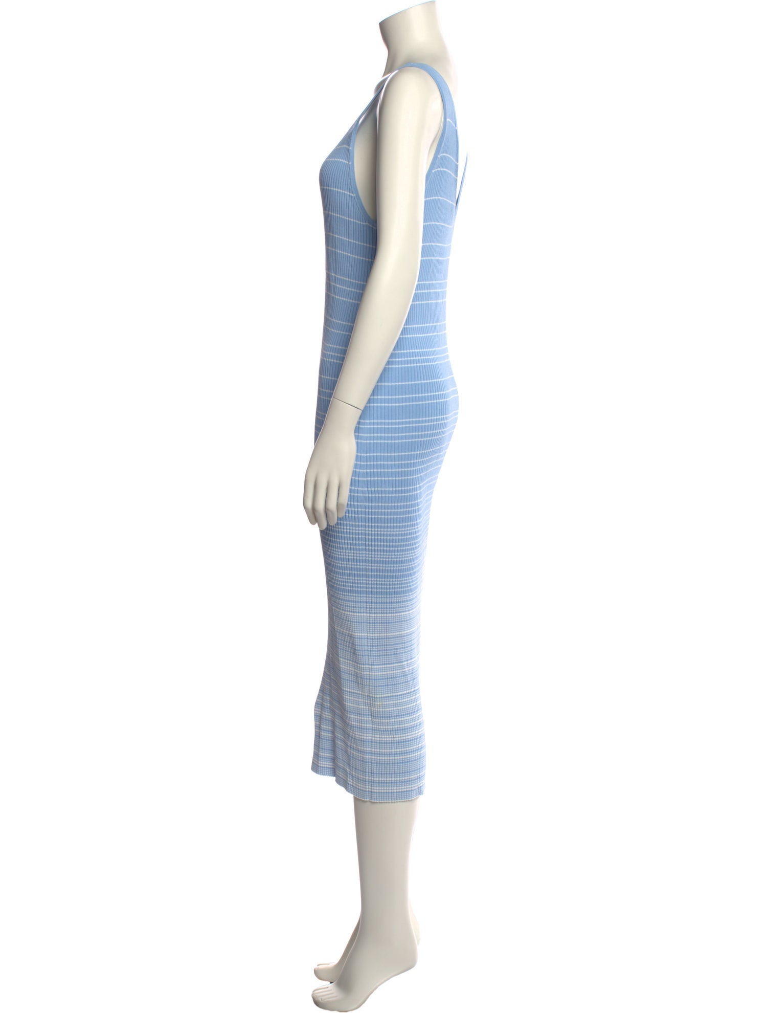 Staud Striped Midi Length Dress
