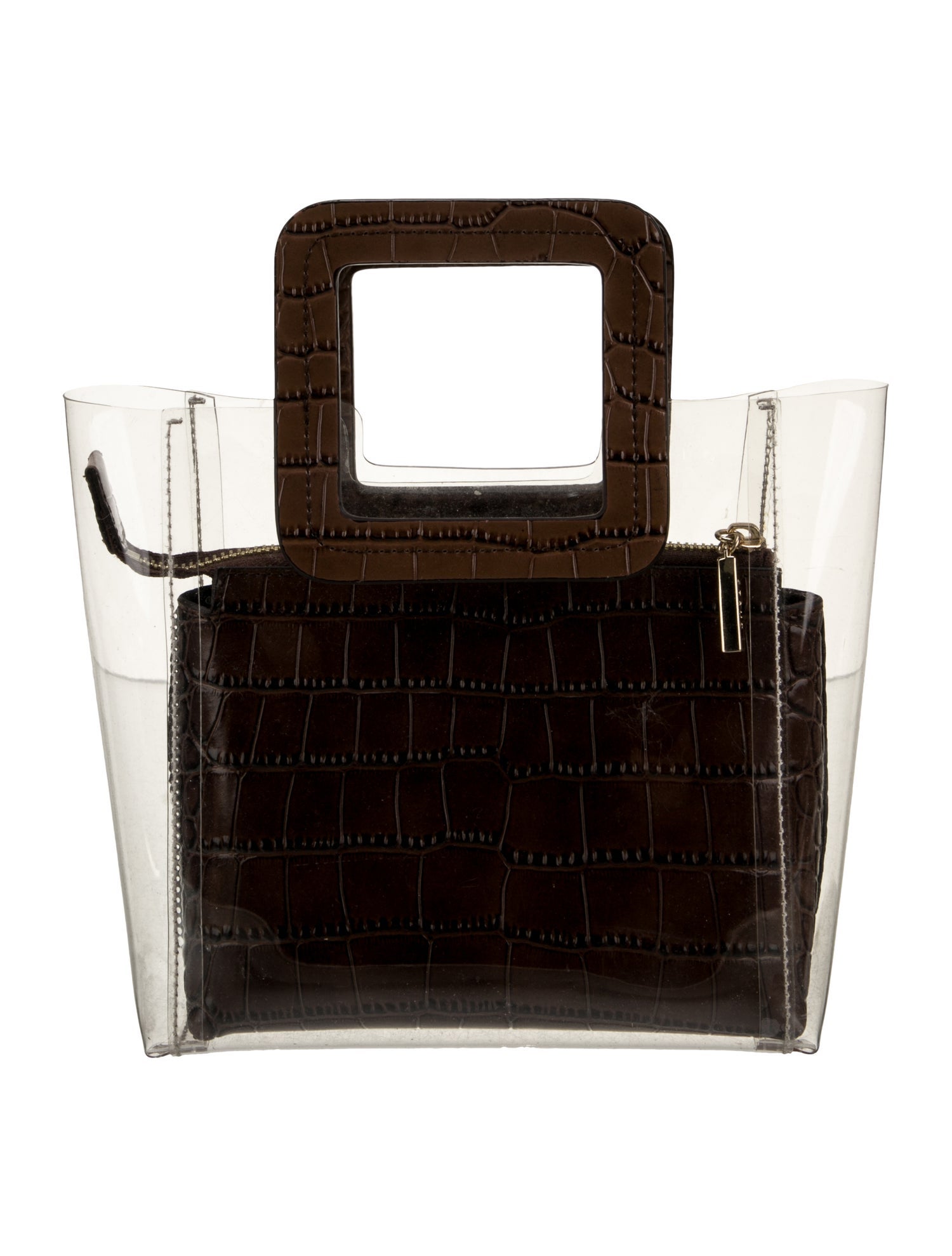 Staud PVC Top Handle Bag