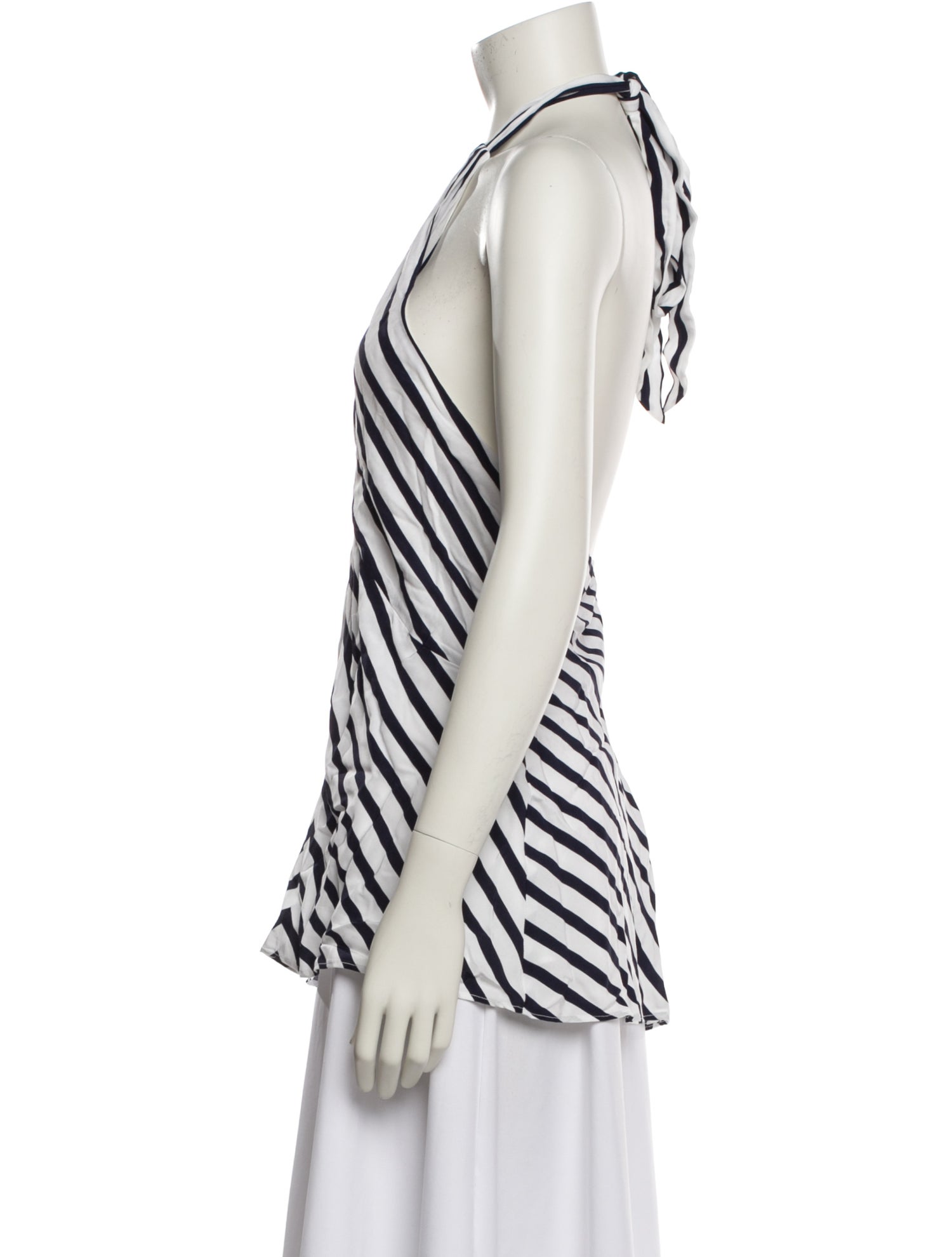 Staud Striped Halterneck Top
