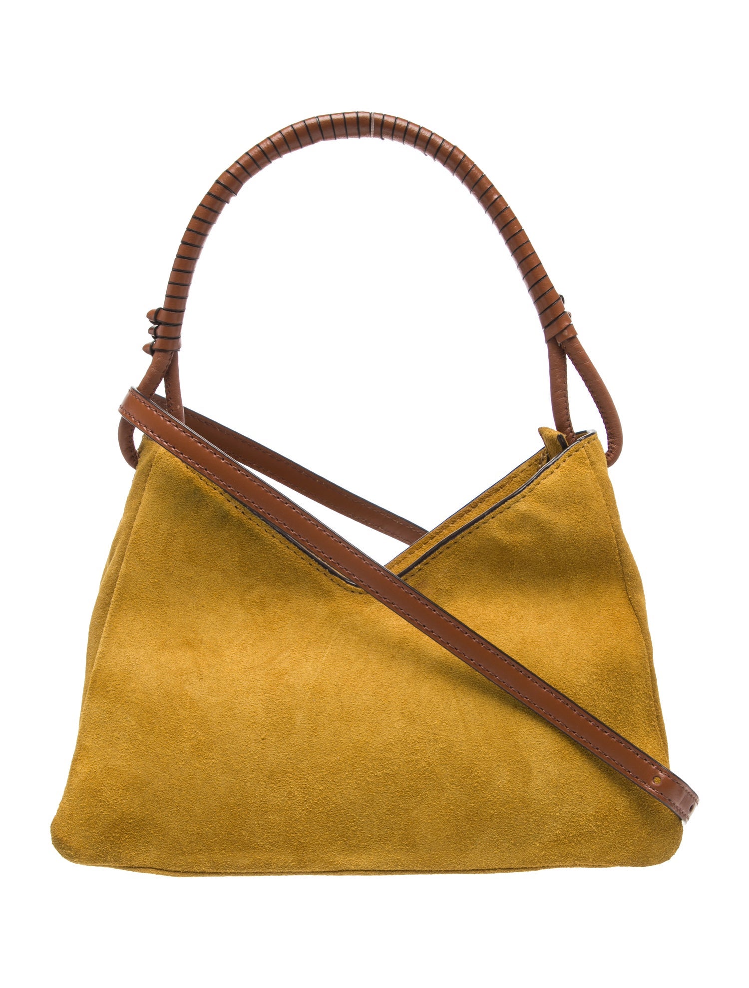 Staud Suede Top Handle Bag