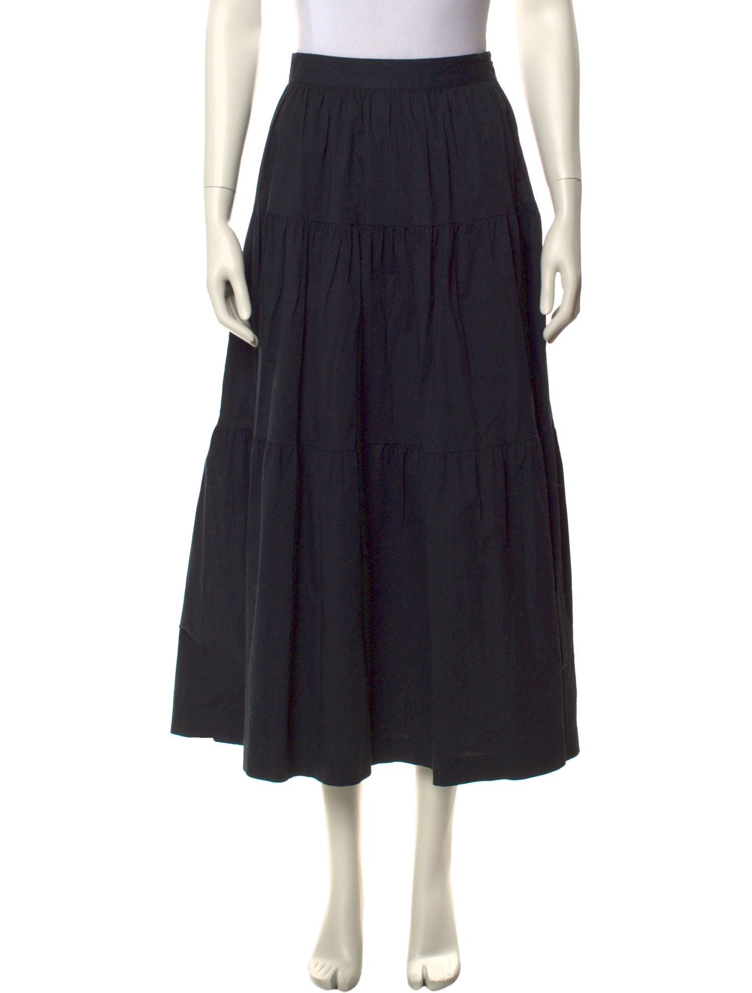 Staud Ruffle Embellishment Midi Length Skirt