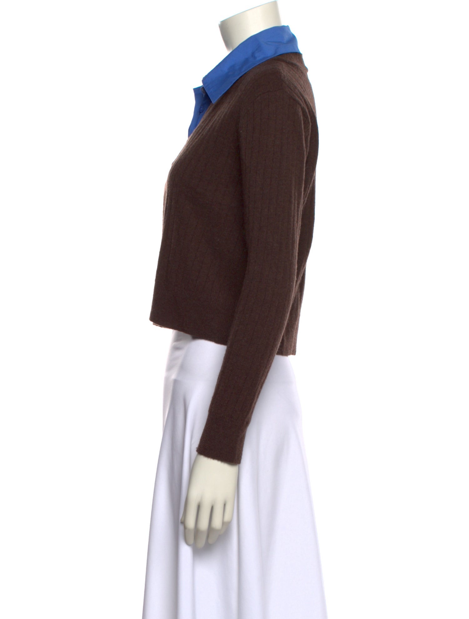 Staud Nylon V-Neck Sweater