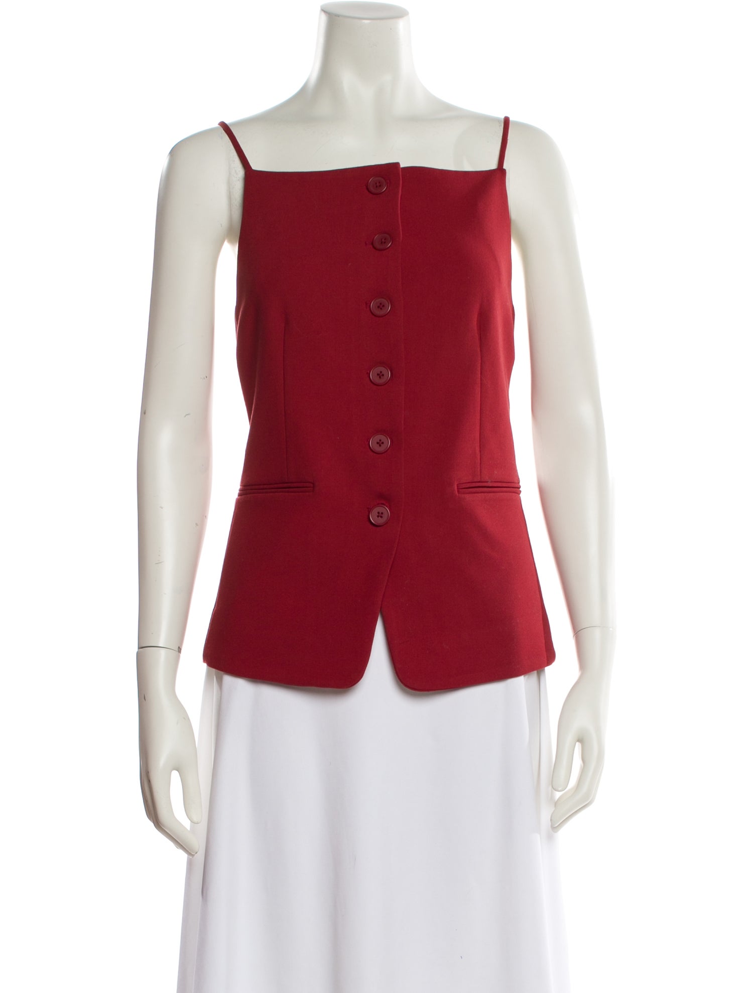 Staud Square Neckline Sleeveless Top