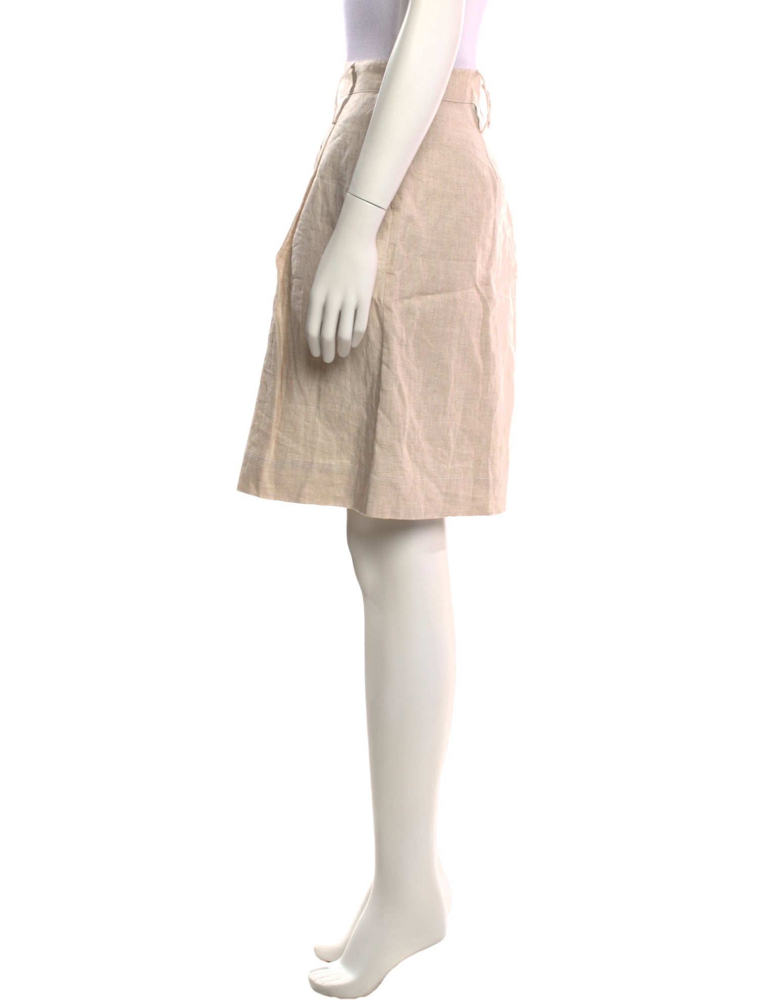 Staud Linen Knee-Length Shorts