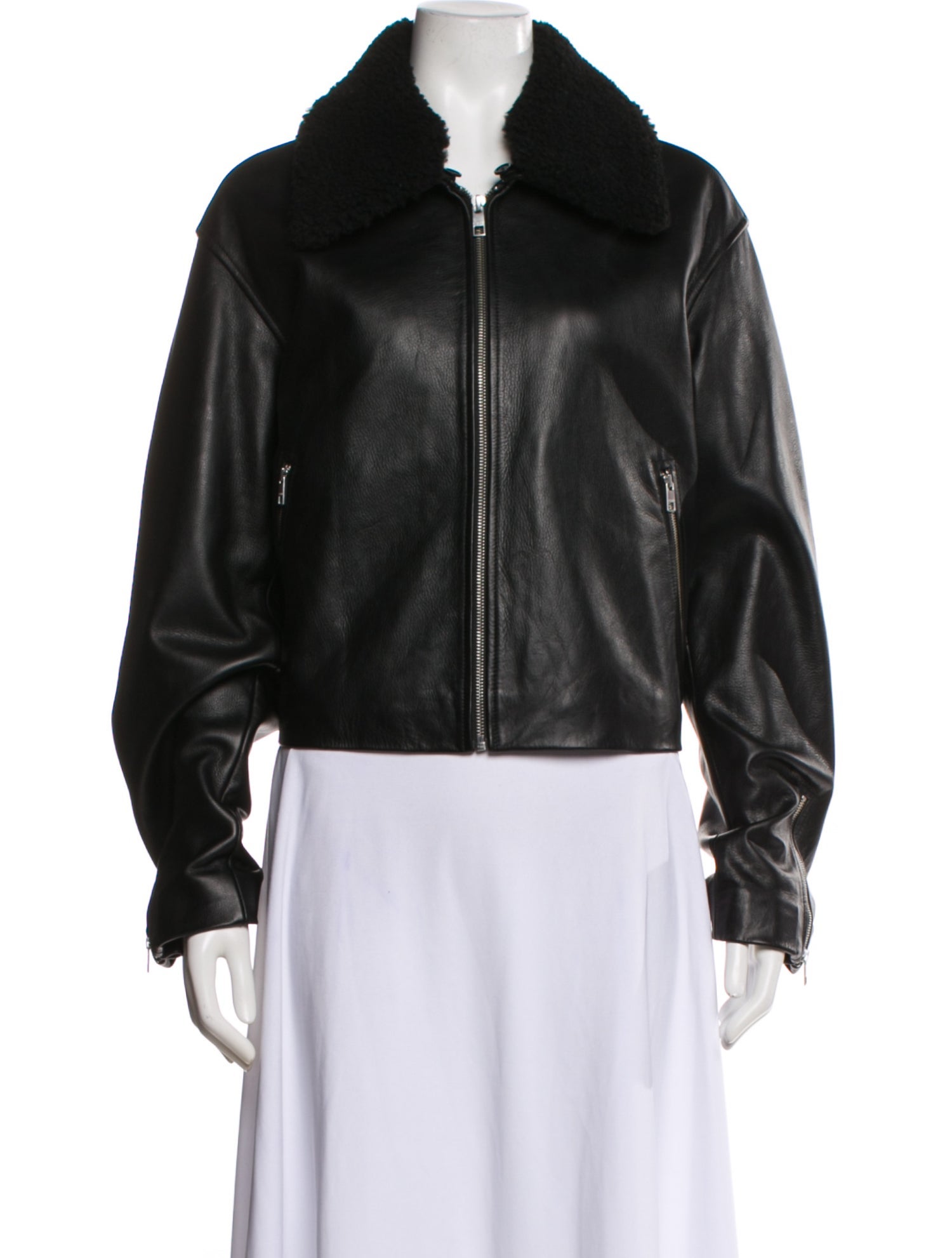 Staud Leather Biker Jacket