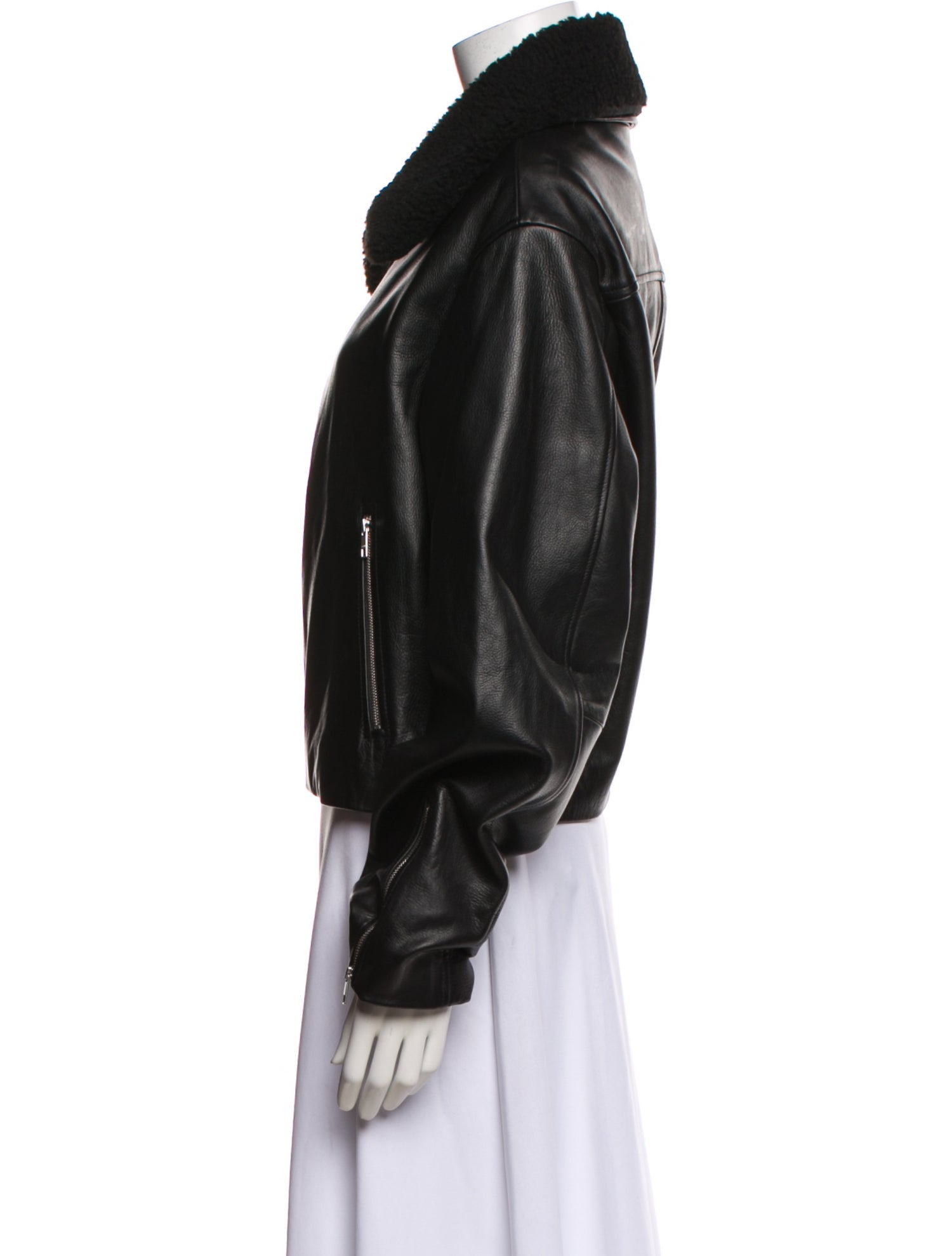 Staud Leather Biker Jacket