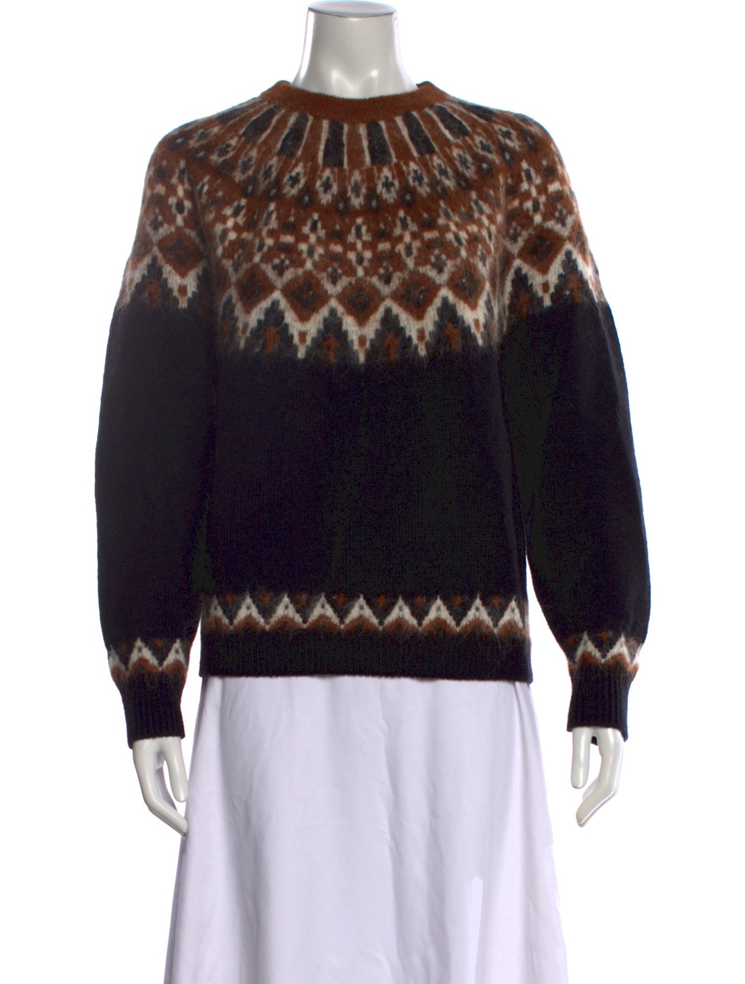 Staud Wool Printed Sweater