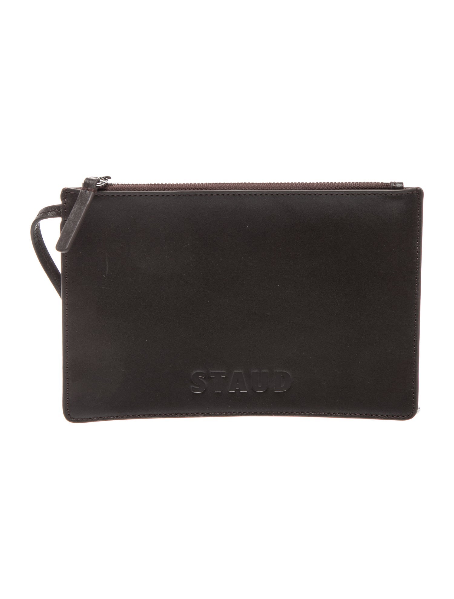 Staud Leather Cosmetic Bag