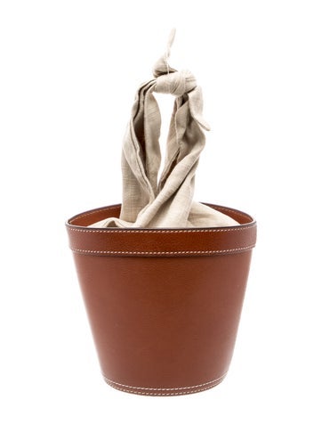 Pre-owned Staud Leather Shoulder Bag In Brown