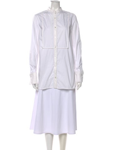 Pre-owned Staud Long Sleeve Top In White