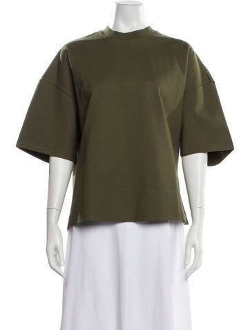 Pre-owned Staud Crew Neck Sweater W/ Tags In Green