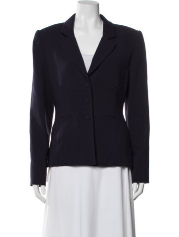 Pre-owned Staud Blazer In Blue