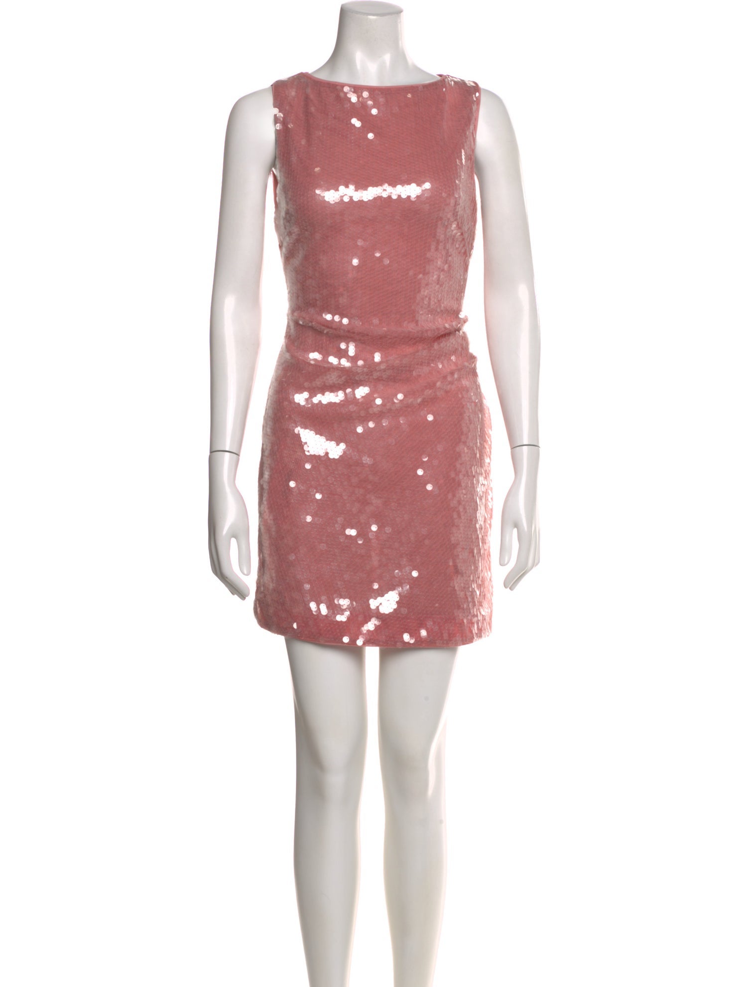 open lace back dress retroféte Women's Olivia Sequin Mini Dress - White main image 0