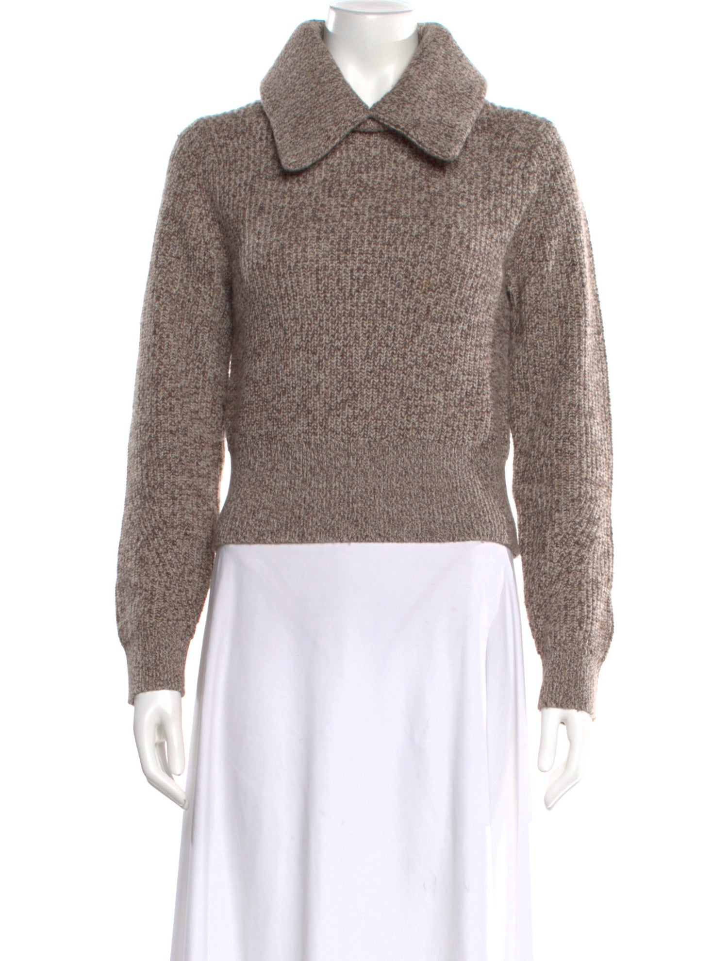 Staud Nylon Cowl Neck Sweater