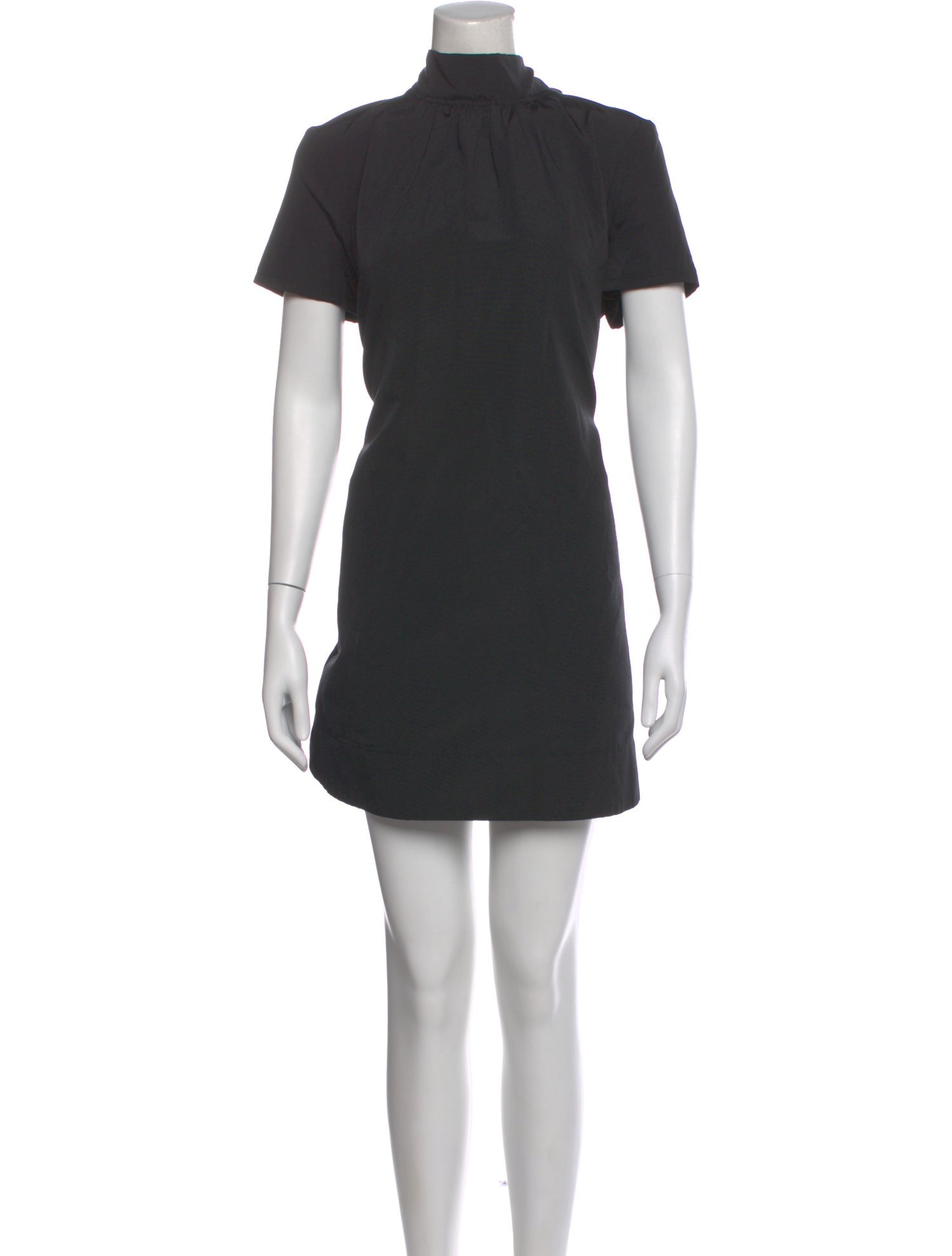 staud black dress short STAUD Mini Ilana Dress Black