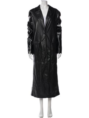 Pre-owned Staud Trench Coat In Gray